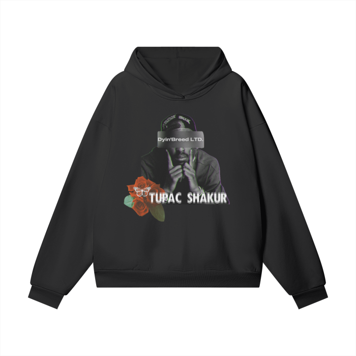 Heavyweight Hidden Pocket "TUPAC SHAKUR." Hoodie