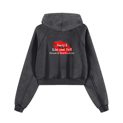 Cropped "KISS-N-TELL" Hoodie