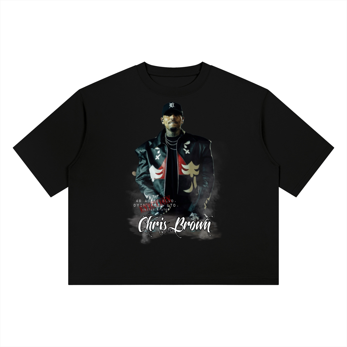 Heavyweight Box Fit “ CHRIS BROWN.” Ter