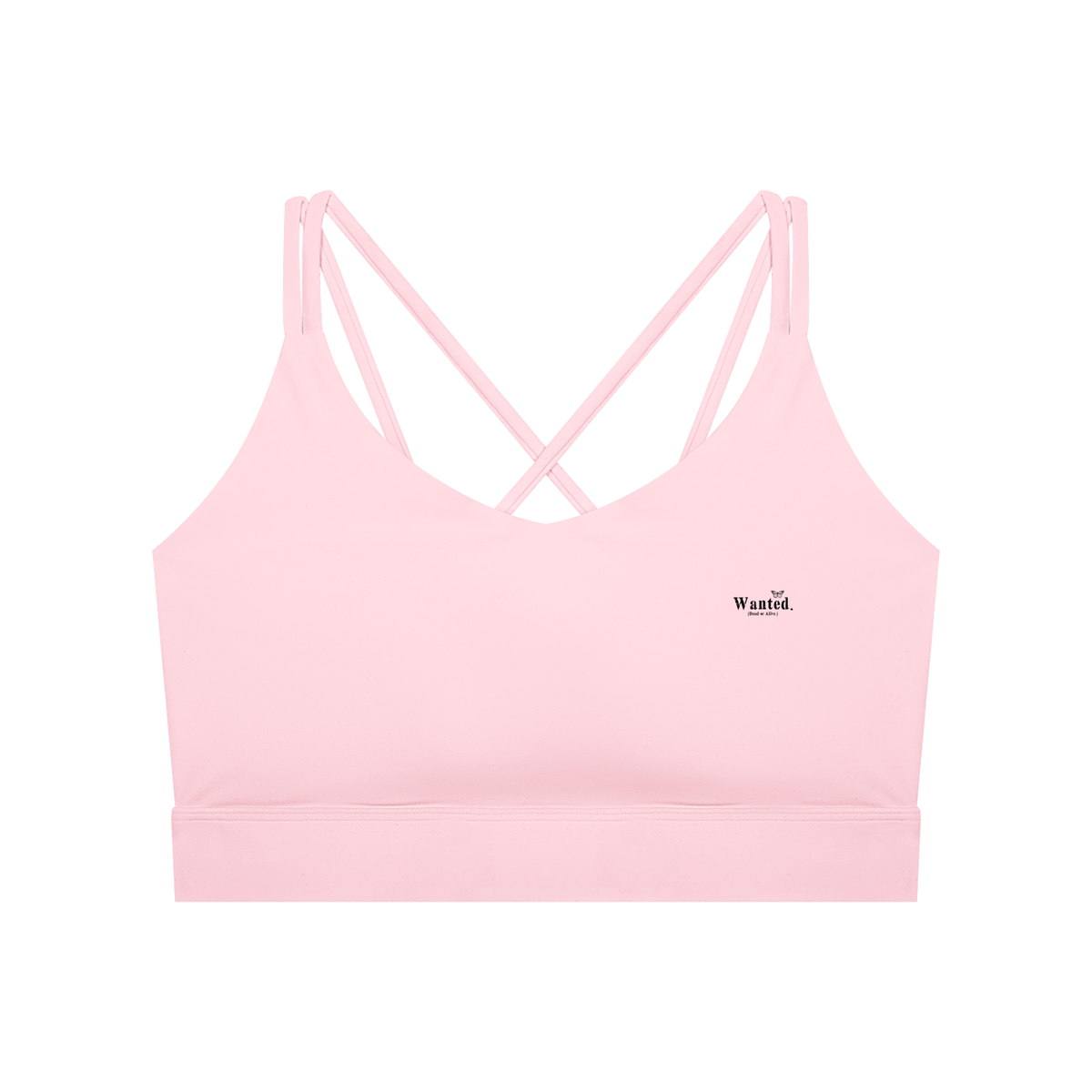 Women's Lycra "WANTED." Yoga Sport Bra
