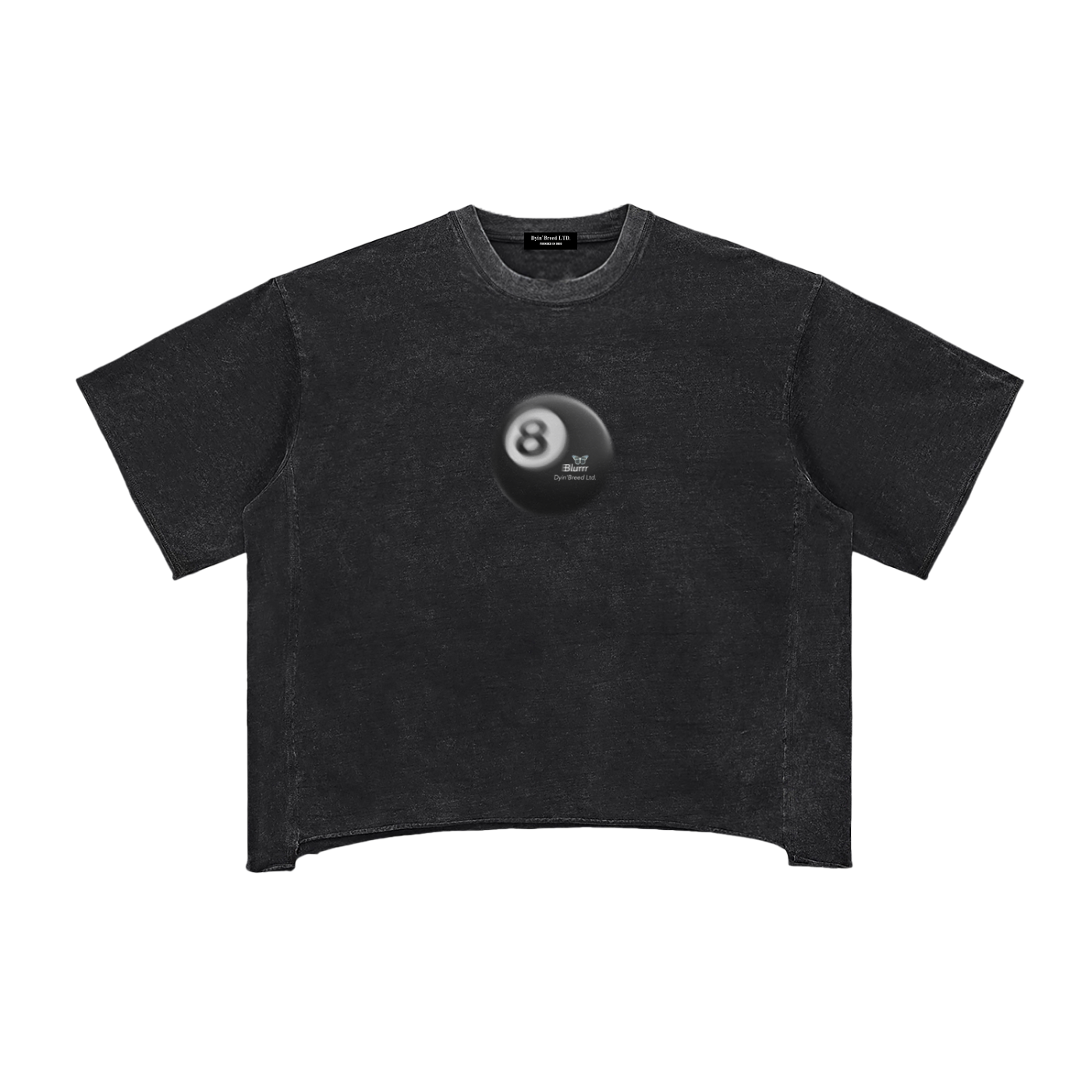 Raw Edge Snow Wash "CRE8TIVE." Box Fit Tee