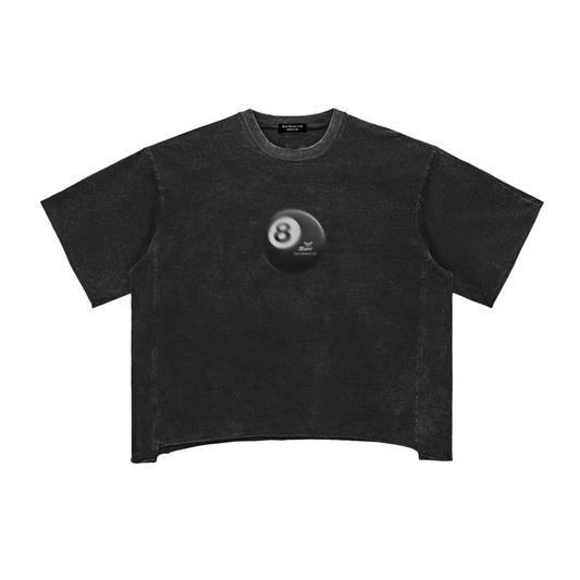 Raw Edge Snow Wash "CRE8TIVE." Box Fit Tee