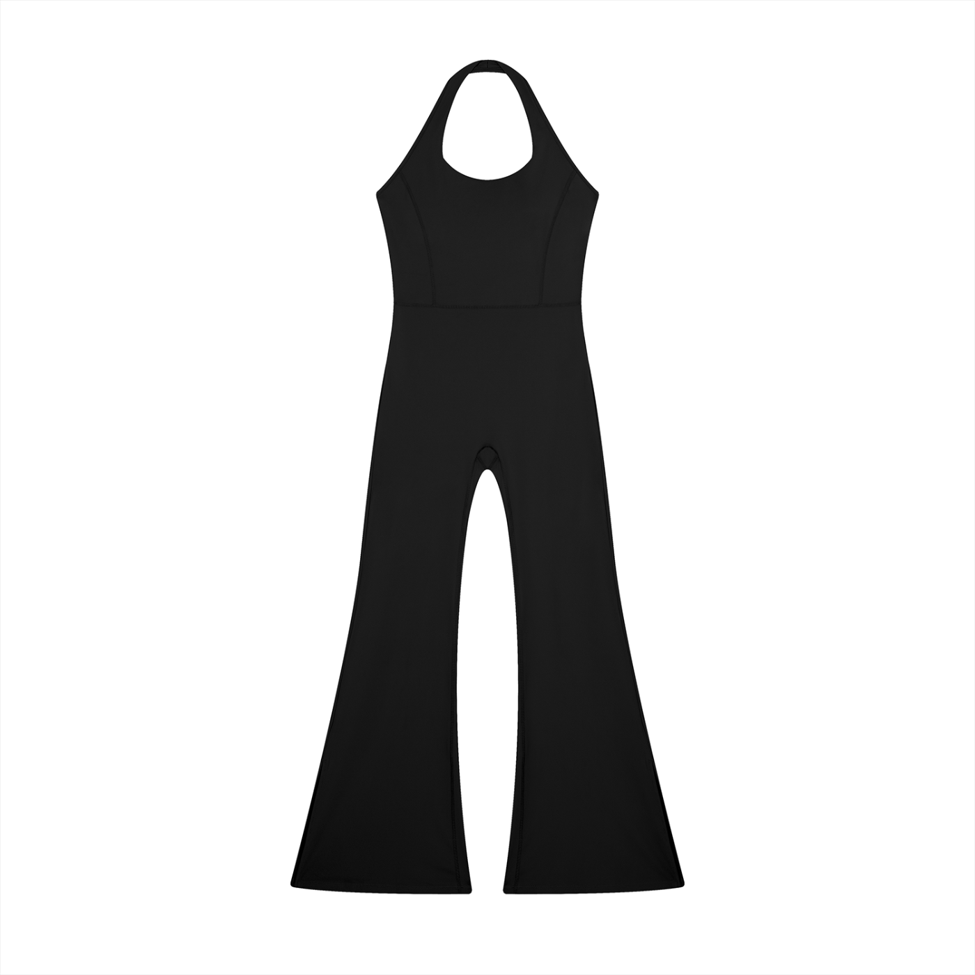 Women’s "WANTED." Halter Flared Jumpsuit