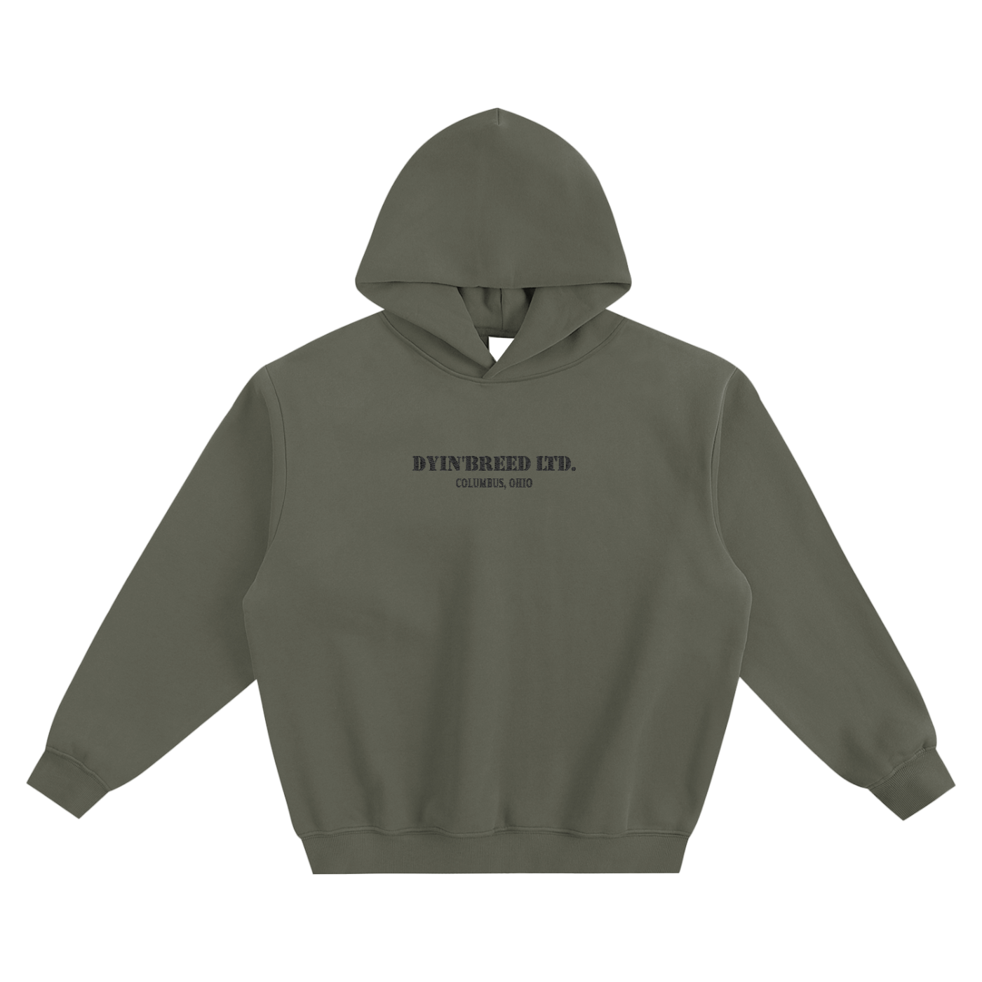 Fleece "ARMY." Box Fit Hoodie