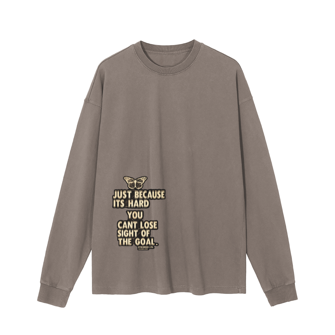 Vintage Wash "GOALS." Long Sleeve Tee