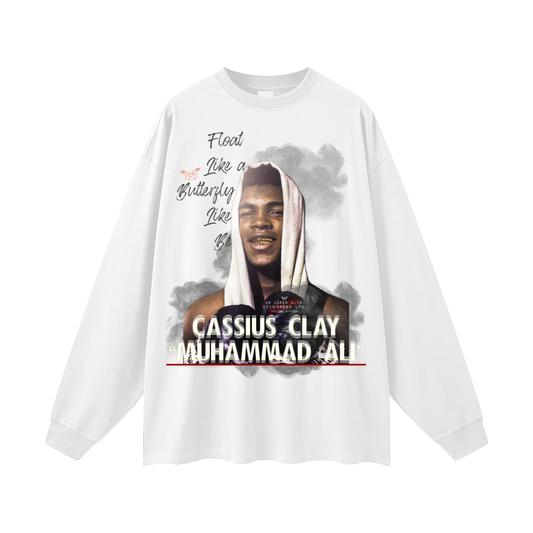 Oversized "CASSIUS CLAY." Long Sleeve Tee