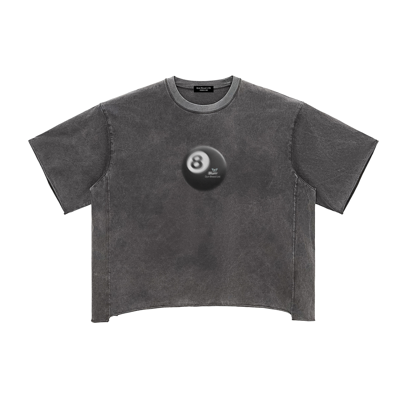 Raw Edge Snow Wash "CRE8TIVE." Box Fit Tee