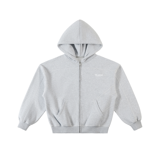 "THE COOLEST." Stitched Box Fit Fleece Zip Hoodie