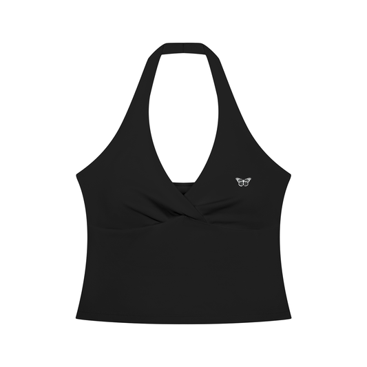 Women’s "WANTED." Halter Yoga Tank Top