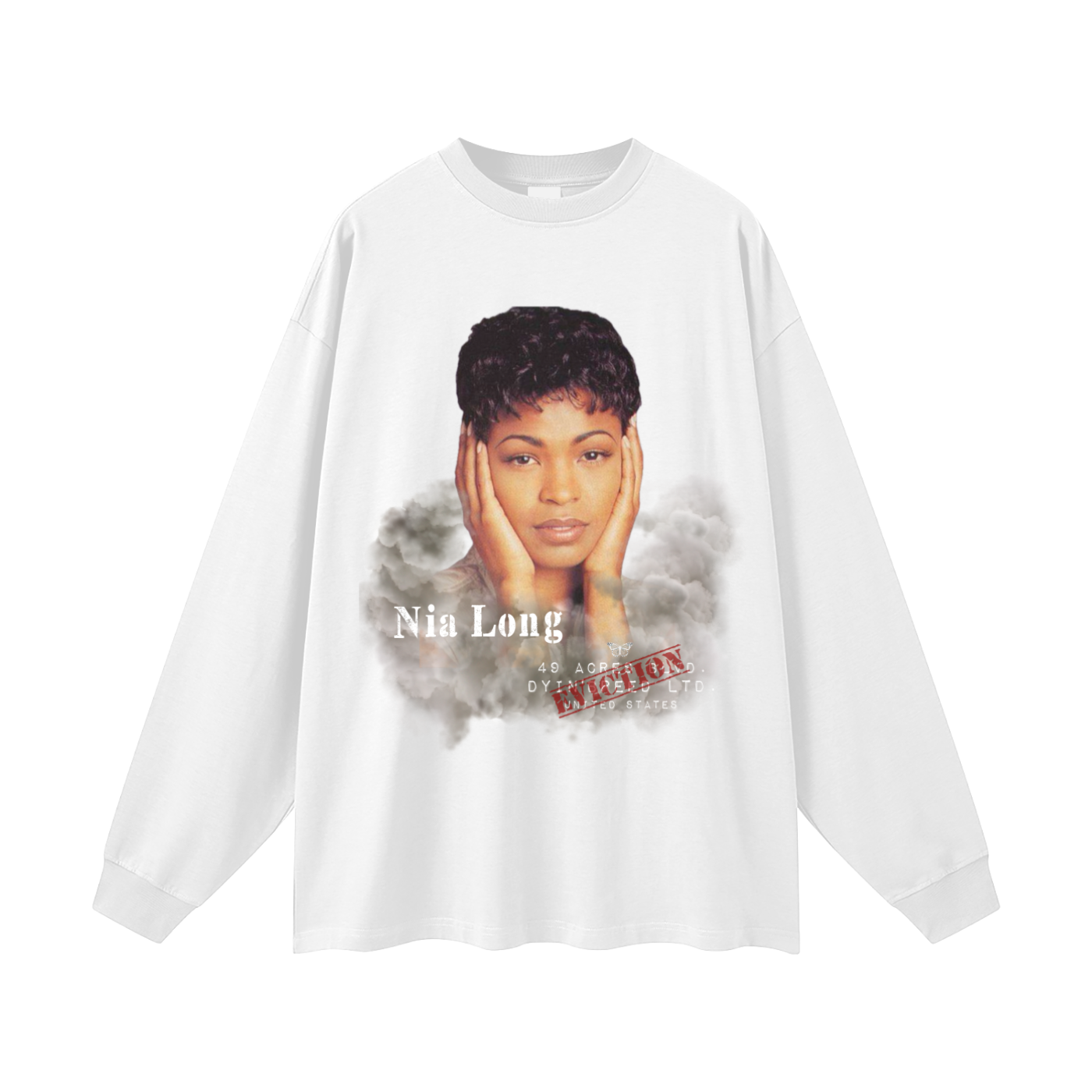 "NIA LONG." Long Sleeve Tee