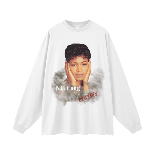 "NIA LONG." Long Sleeve Tee