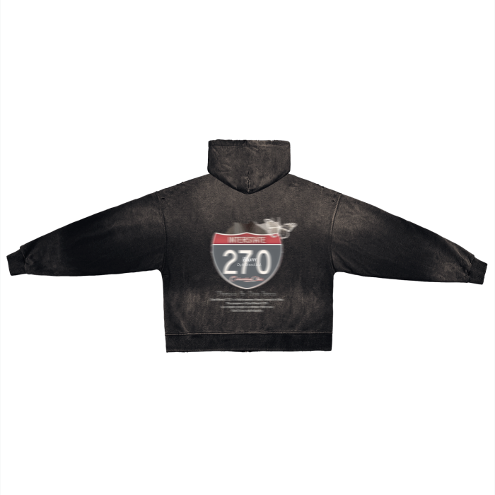 Post-Apocalyptic "270" Zip Hoodie (DARK)