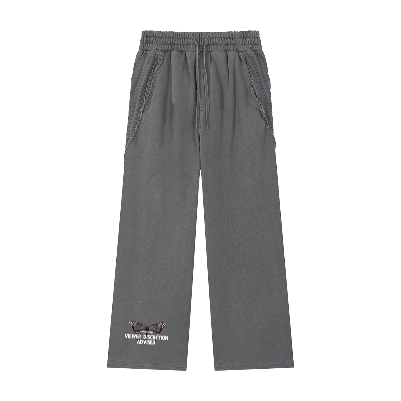 Raw Edge "ADVISORY NOTICE." Sweatpants