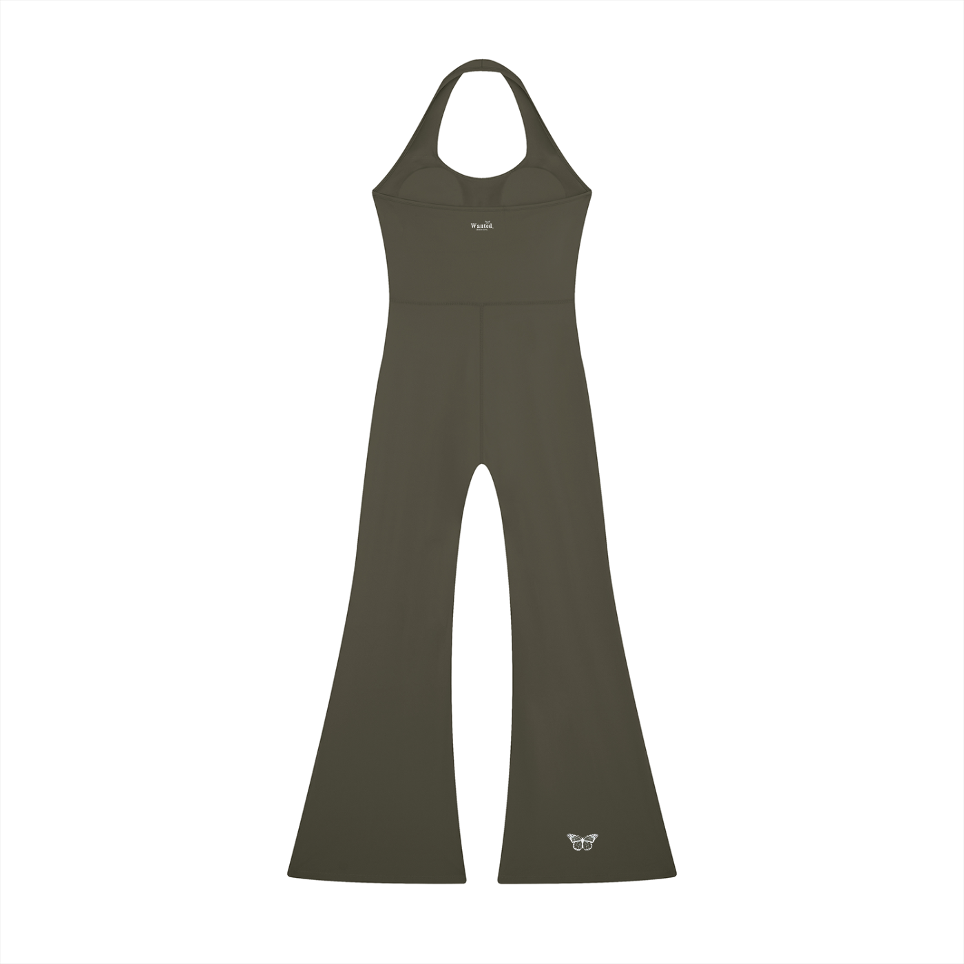 Women’s "WANTED." Halter Flared Jumpsuit
