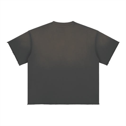 Sun Fade "SAVE ME." Raw Edge T-Shirt