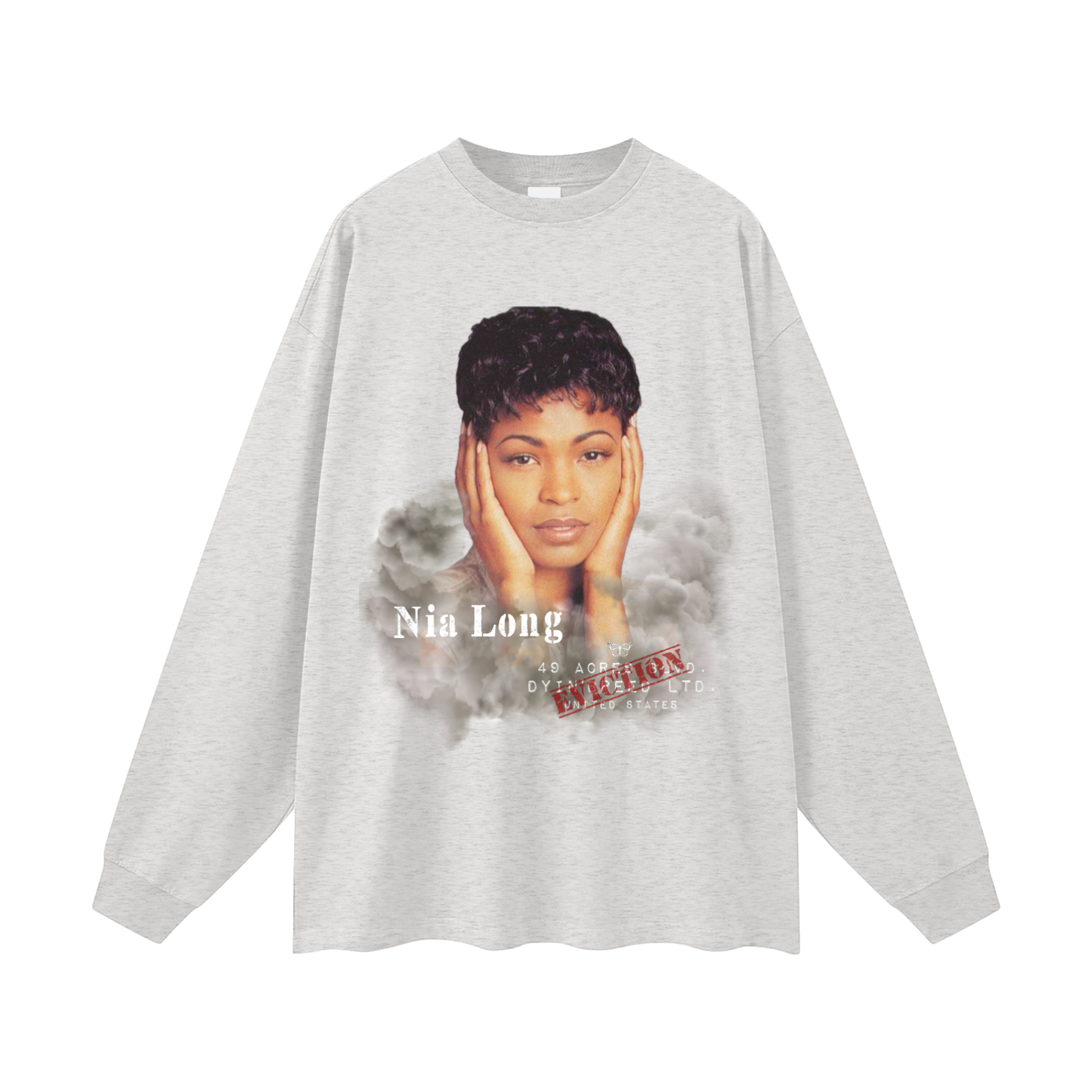 "NIA LONG." Long Sleeve Tee