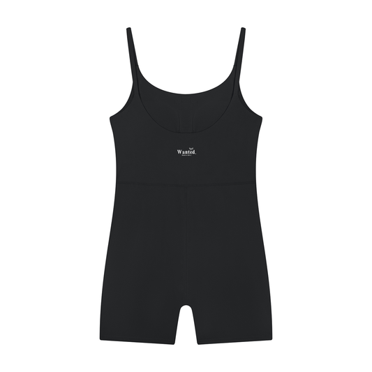 Women’s “WANTED.” U-Neck Yoga Romper