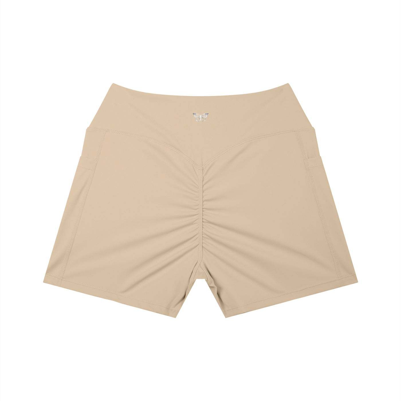 Women’s "WANTED." High Rise Sports Shorts w/ Pocket