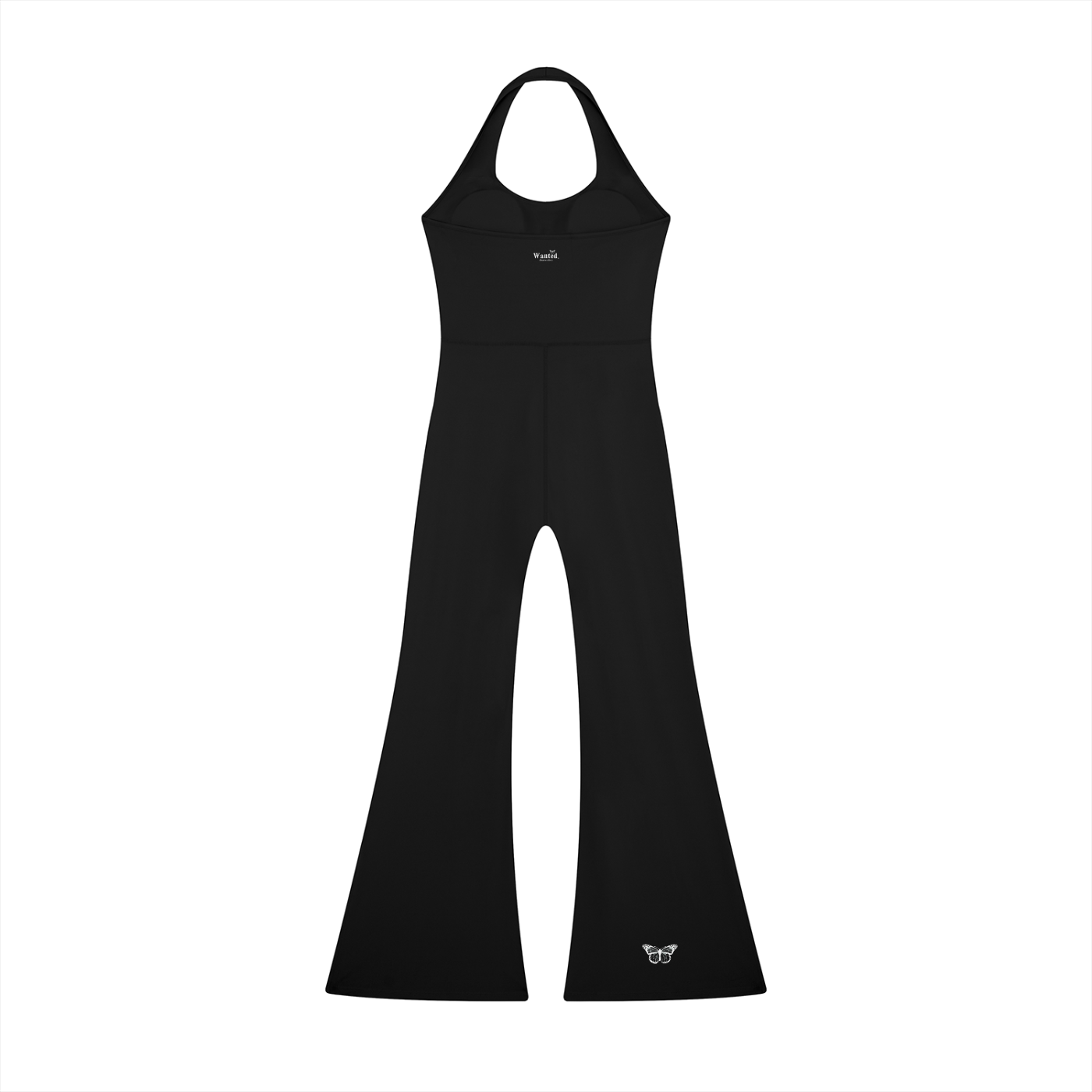 Women’s "WANTED." Halter Flared Jumpsuit