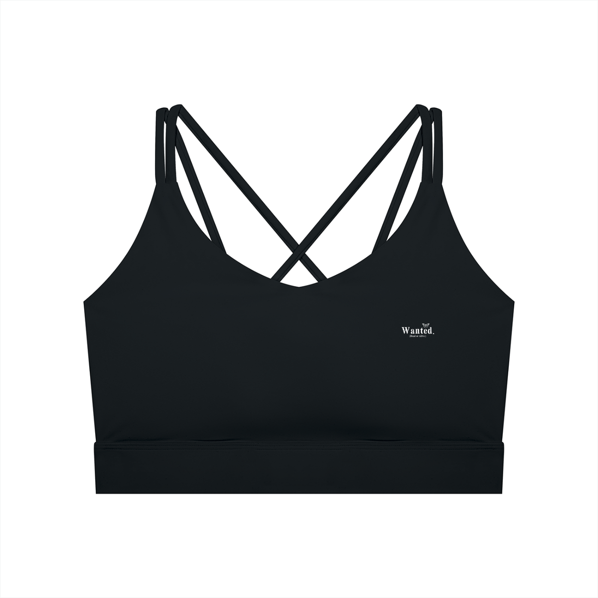 Women's Lycra "WANTED." Yoga Sport Bra