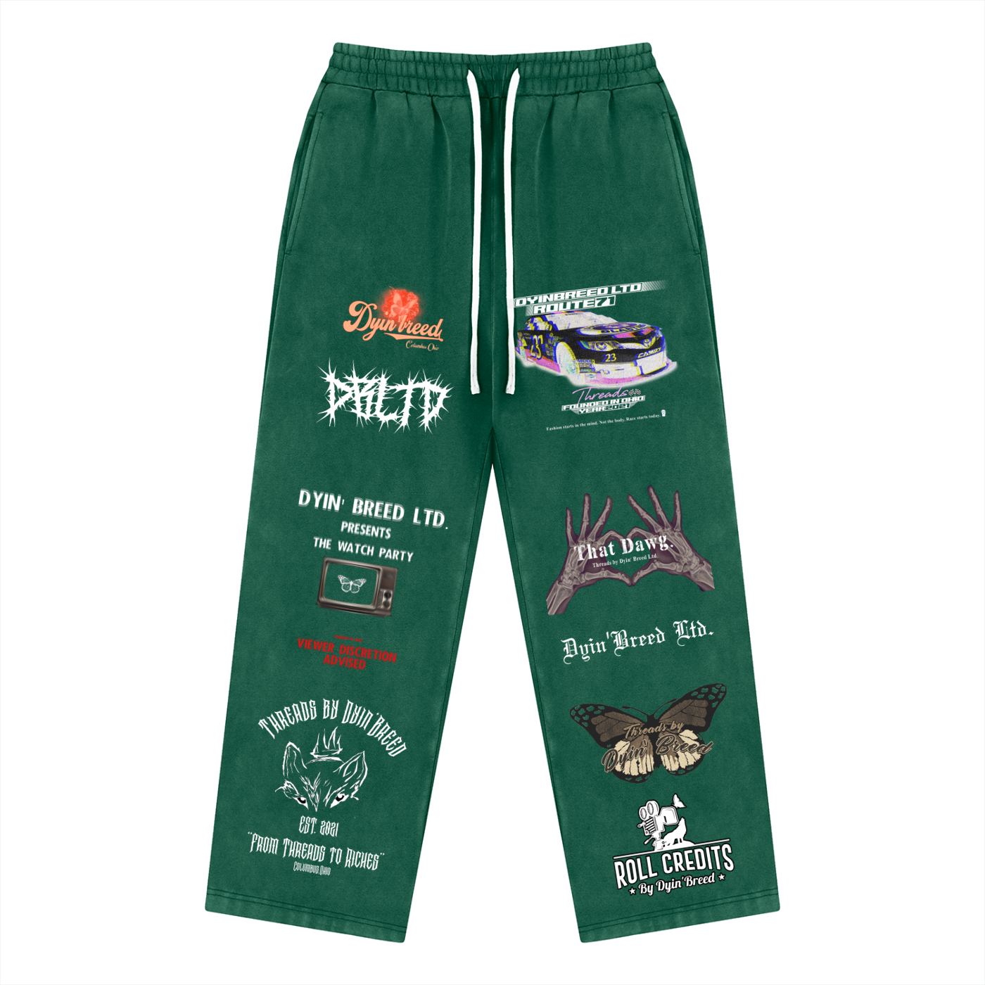 Vintage Wash "TATTED." Fleece Sweatpants