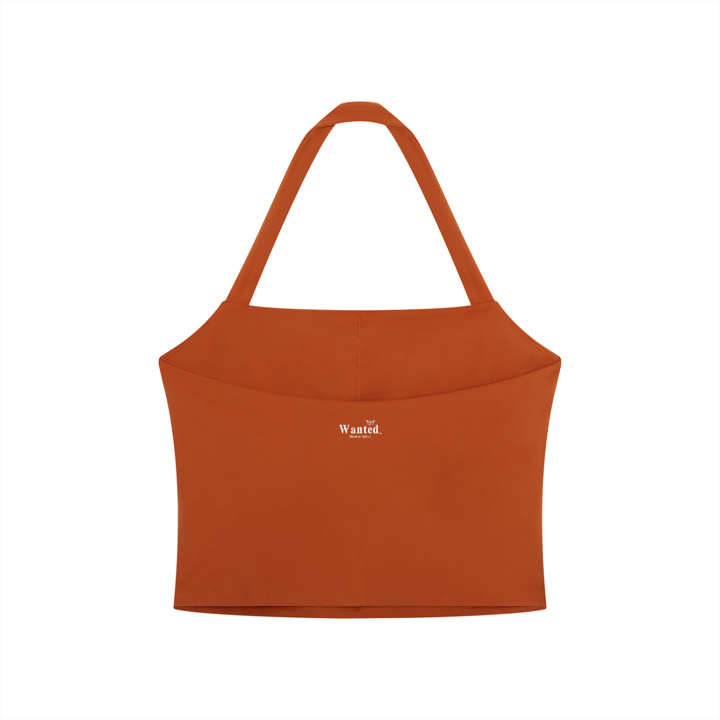 Women's "WANTED." Halter Crop Sports Bra
