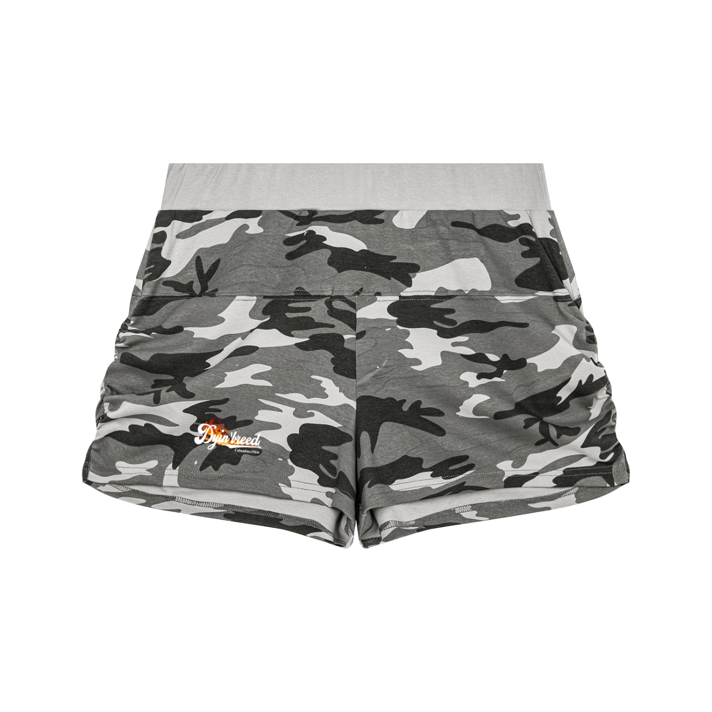 Women's "POCKET WATCH." Camo Shorts