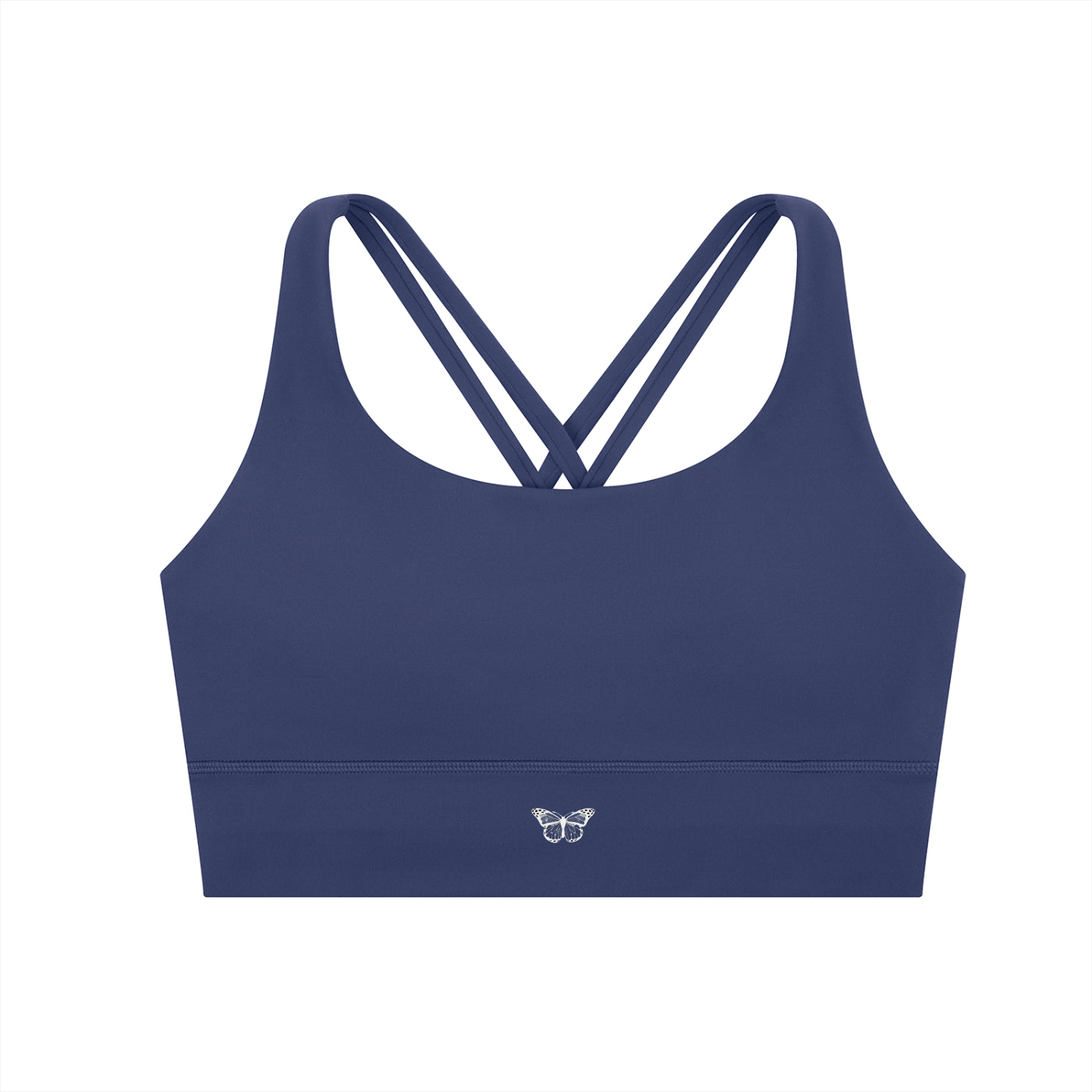 Thick "WANTED." Criss-Cross Sports Bra