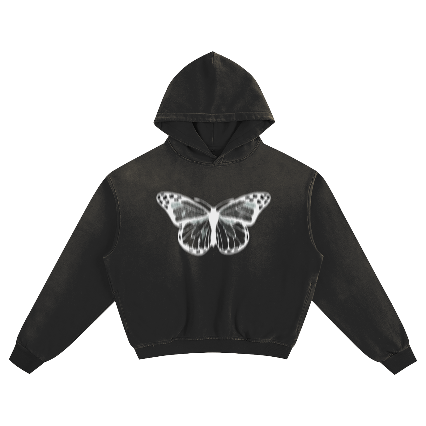 "Blurrr" x "All praise" Box Fit Hoodie