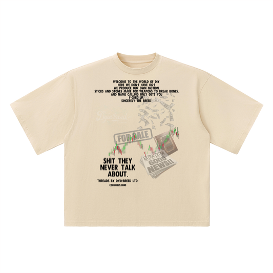 Oversized "CHAOS." Drop Shoulder Tee