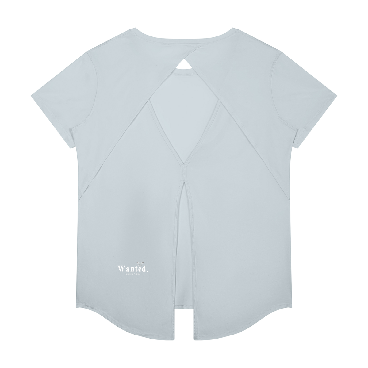 Women's "WANTED."Training Tee (open back)