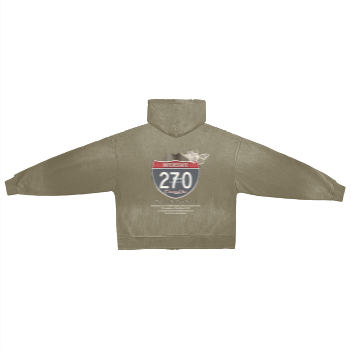 Post-Apocalyptic "270" Zip Hoodie (LIGHT)