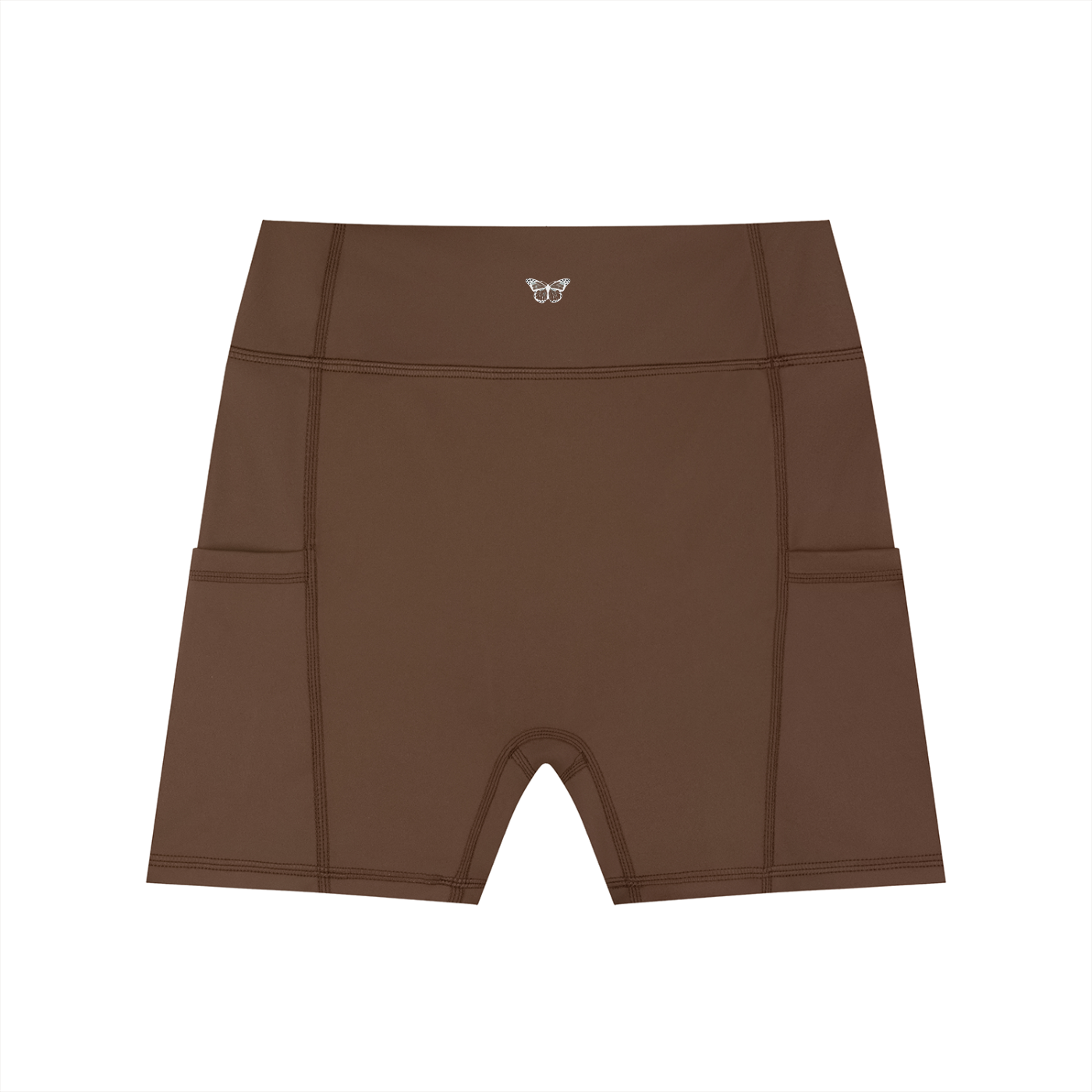 Women's "WANTED." High-Waisted Pocket Biker Shorts