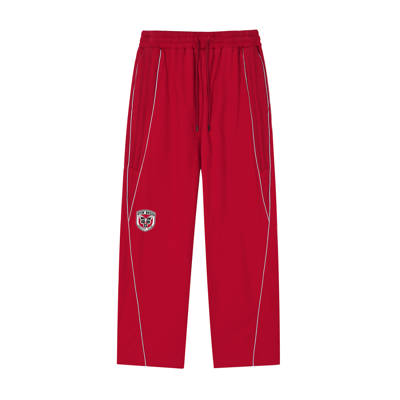 Reflective Striped "SOCCER CLUB." Sweatpants (WhiteOUT.)