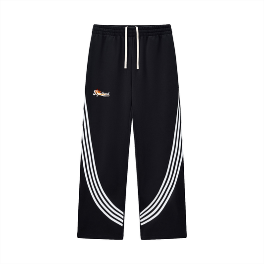 "BALL PARK." Striped Sweatpants
