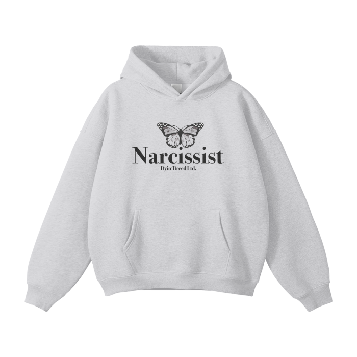 (Gray)Oversized "Narcissist" Hoodie