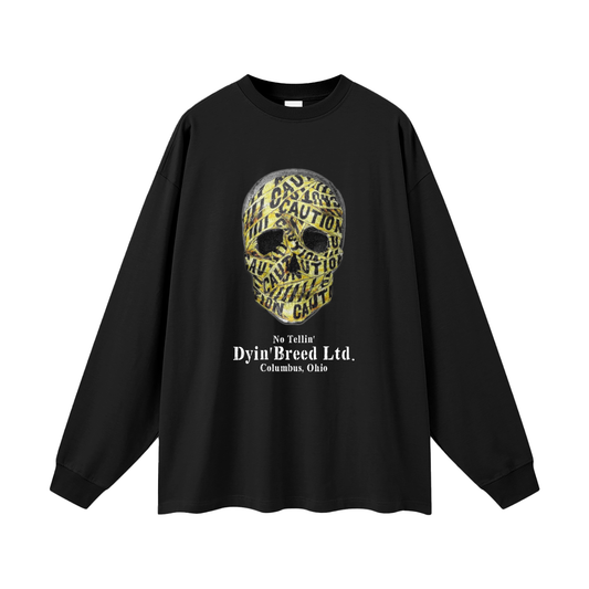 "NO TELLIN."  Long Sleeve Tee (Black)