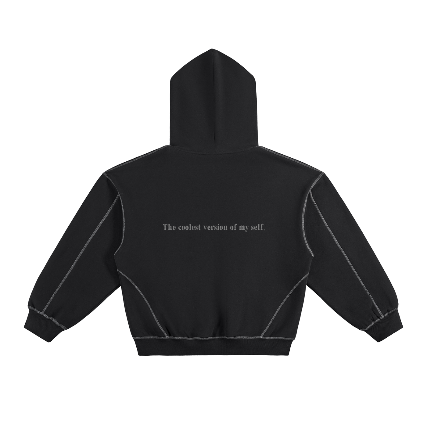 "THE COOLEST." Stitched Fleece Hoodie