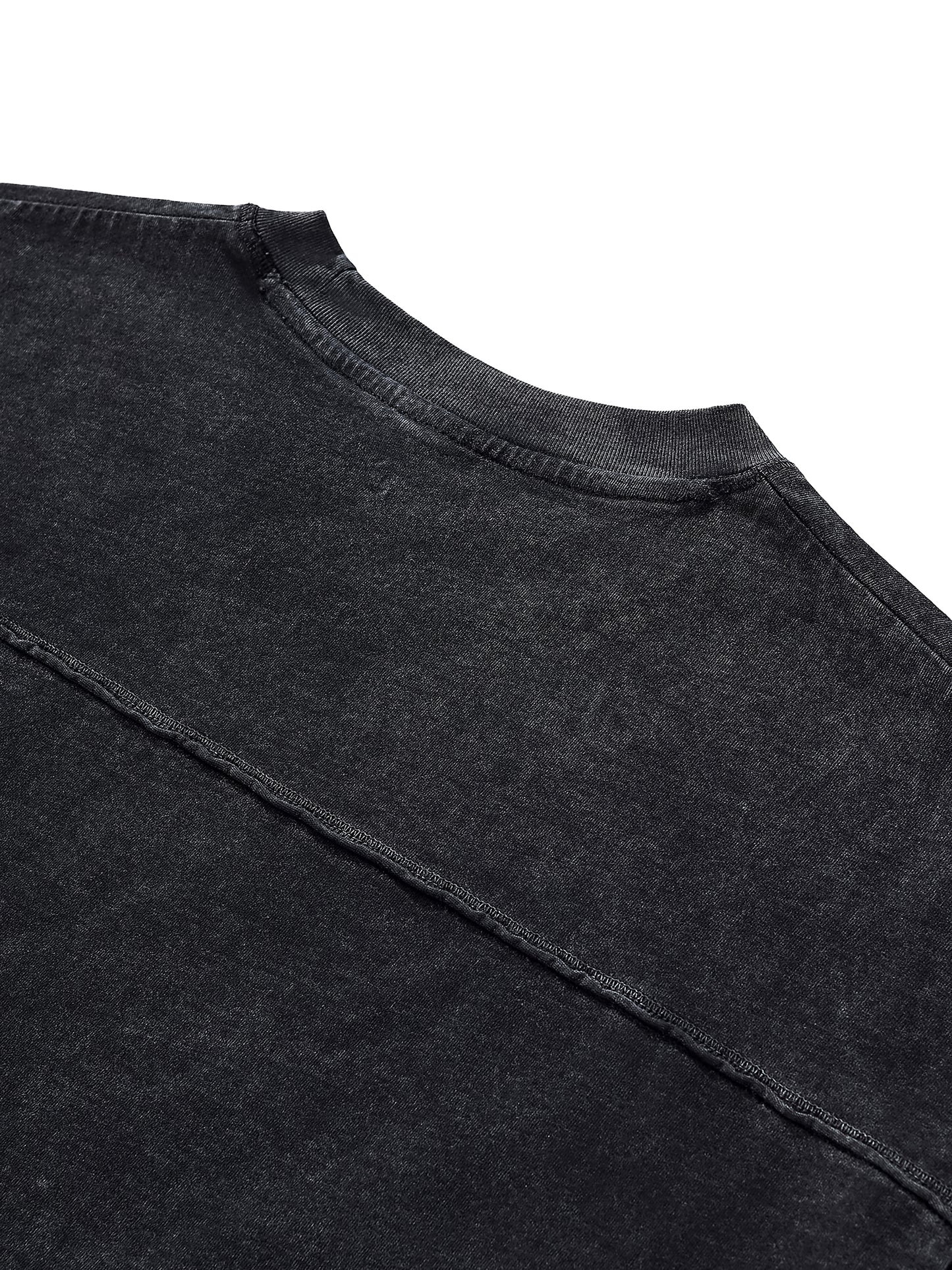 Raw Edge Snow Wash "CRE8TIVE." Box Fit Tee