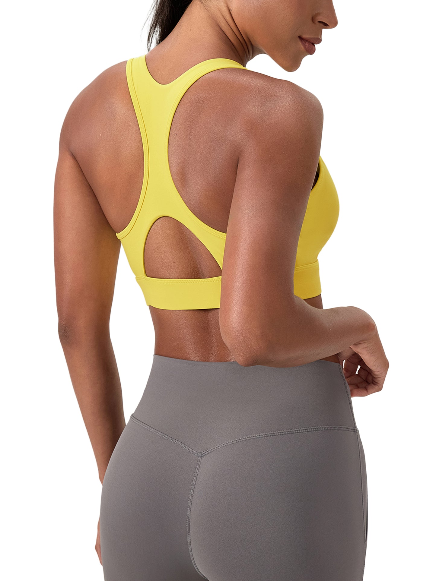 Women's "WANTED." Crossover V-Neck Sports Bra (+COLORS)